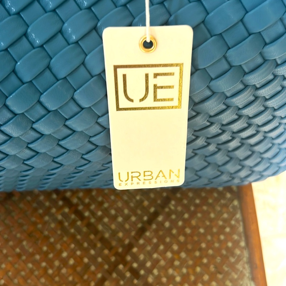 Urban Expressions Blue Tote Bag - Picture 2 of 6